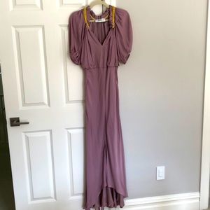 Mark + James by Badgley Mischka light purple gown